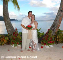 qamea beach wedding fiji