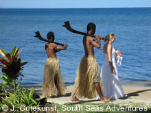 qamea beach wedding fiji