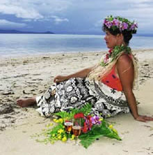 qamea beach wedding fiji